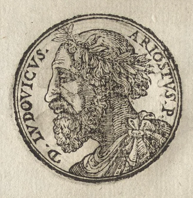 An illustration from Promtvarii iconvm insigniorvm à secvlo hominvm, subiectis eorum vitis, per compendiũ ex probatissimis autoribus desumptis, editio secunda : illustrium virorum, qui à prima successerunt, imaginibus aucta atque locupletata, 1578, leaf 437