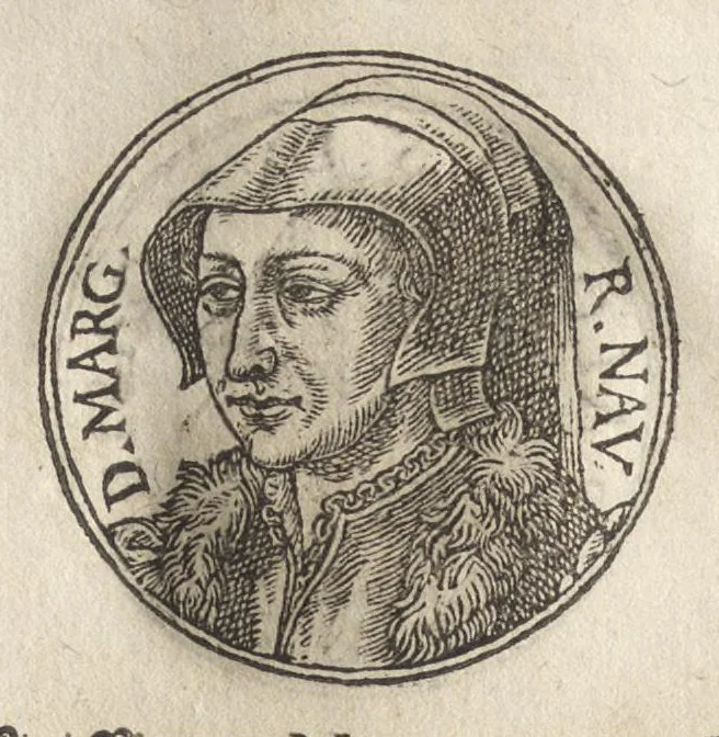 An illustration from Promtvarii iconvm insigniorvm à secvlo hominvm, subiectis eorum vitis, per compendiũ ex probatissimis autoribus desumptis, editio secunda : illustrium virorum, qui à prima successerunt, imaginibus aucta atque locupletata, 1578, leaf 443