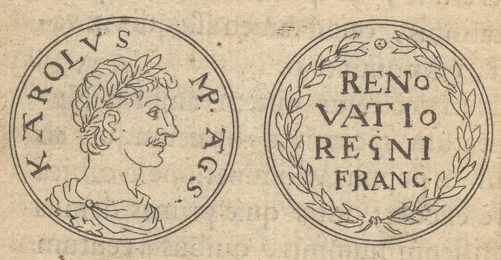 An illustration from Introductio ad historiam numismatum : antehâc Gallicè bis edita, nunc Latinè versa, & novis accessionibus locupletata, 1683, leaf 103