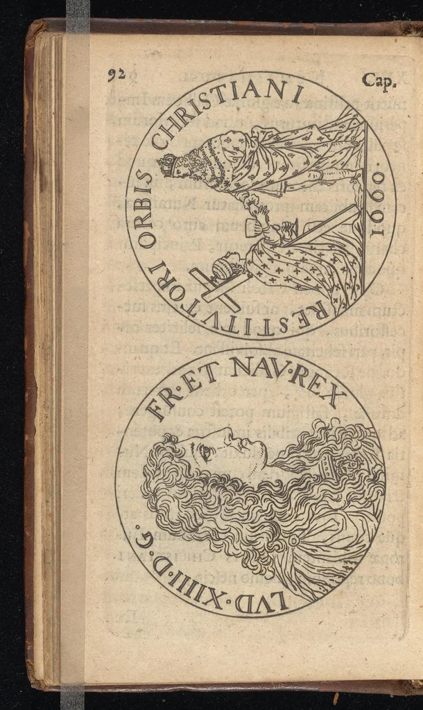 An illustration from Introductio ad historiam numismatum : antehâc Gallicè bis edita, nunc Latinè versa, & novis accessionibus locupletata, 1683, leaf 105