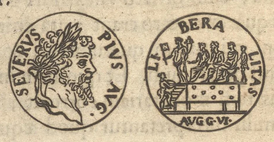 An illustration from Introductio ad historiam numismatum : antehâc Gallicè bis edita, nunc Latinè versa, & novis accessionibus locupletata, 1683, leaf 59