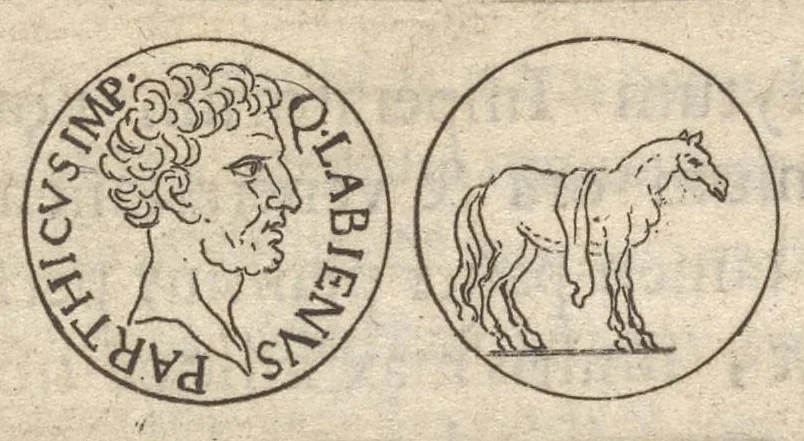 An illustration from Introductio ad historiam numismatum : antehâc Gallicè bis edita, nunc Latinè versa, & novis accessionibus locupletata, 1683, leaf 80