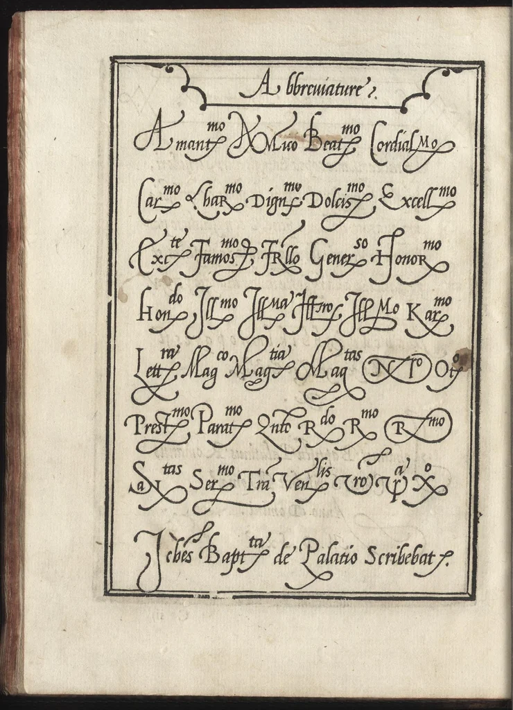 An illustration from Compendio del gran volvme de l'arte del bene et leggiadramente scrivere tvtte le sorti di lettere et caratteri : con le lor regole, misure, & essempi, 1578, leaf 41