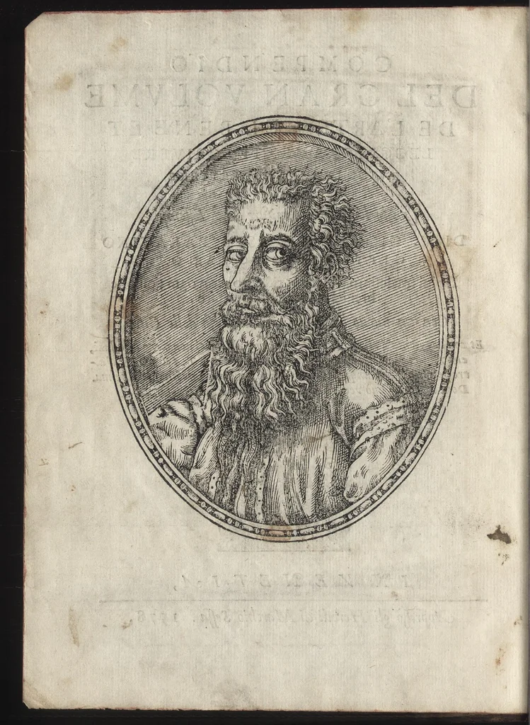An illustration from Compendio del gran volvme de l'arte del bene et leggiadramente scrivere tvtte le sorti di lettere et caratteri : con le lor regole, misure, & essempi, 1578, leaf 5