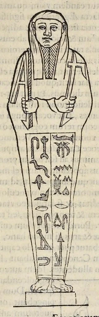 An illustration from Opera Ioan. Goropii Becani : hactenus in lucem non edita : nempe, Hermathena, Hieroglyphica, Vertvmnvs, Gallica, Francica, Hispanica, 1580, leaf 398