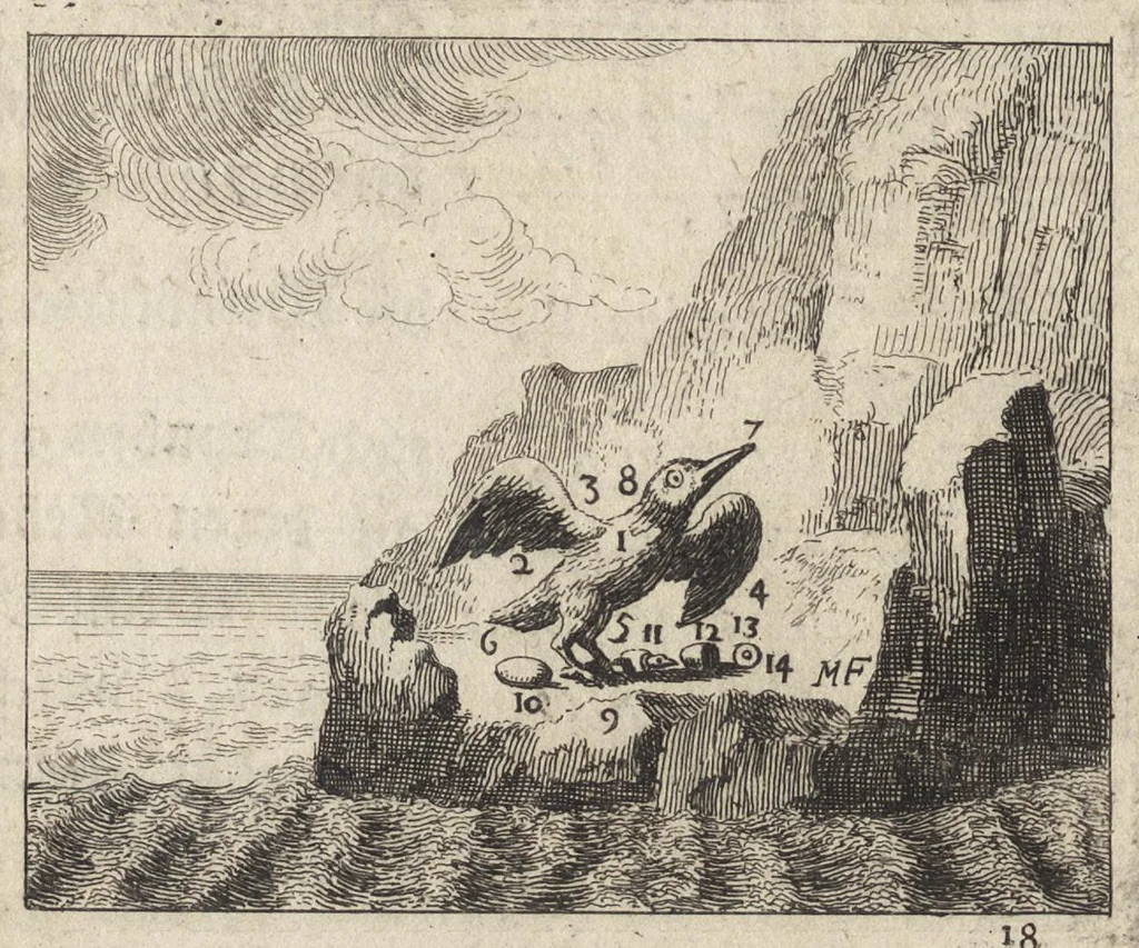 An illustration from Le miroir de l'art et de la nature : qui represente par des planches en taille douce presque tous les ouvrages de l'art & de la nature, des sciences & des métiers : en trois languages, françoise, latine, & allemande, 1691, leaf 119
