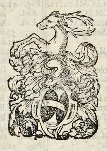 An illustration from Inclytorvm Saxoniae Sabavdiaeq. principvm arbor gentilitia, 1581, leaf 141
