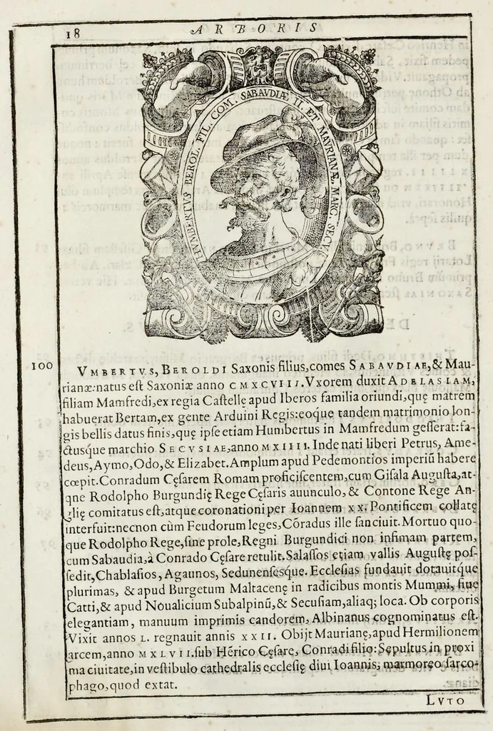 An illustration from Inclytorvm Saxoniae Sabavdiaeq. principvm arbor gentilitia, 1581, leaf 35