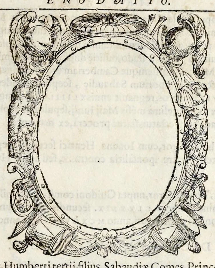 An illustration from Inclytorvm Saxoniae Sabavdiaeq. principvm arbor gentilitia, 1581, leaf 44