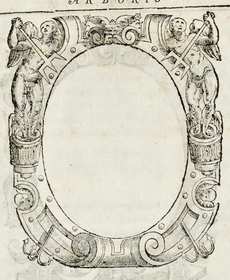 An illustration from Inclytorvm Saxoniae Sabavdiaeq. principvm arbor gentilitia, 1581, leaf 47
