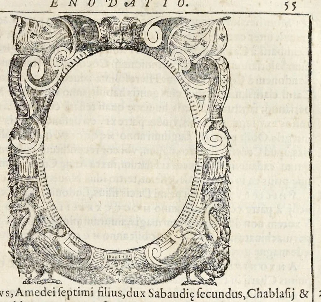 An illustration from Inclytorvm Saxoniae Sabavdiaeq. principvm arbor gentilitia, 1581, leaf 72