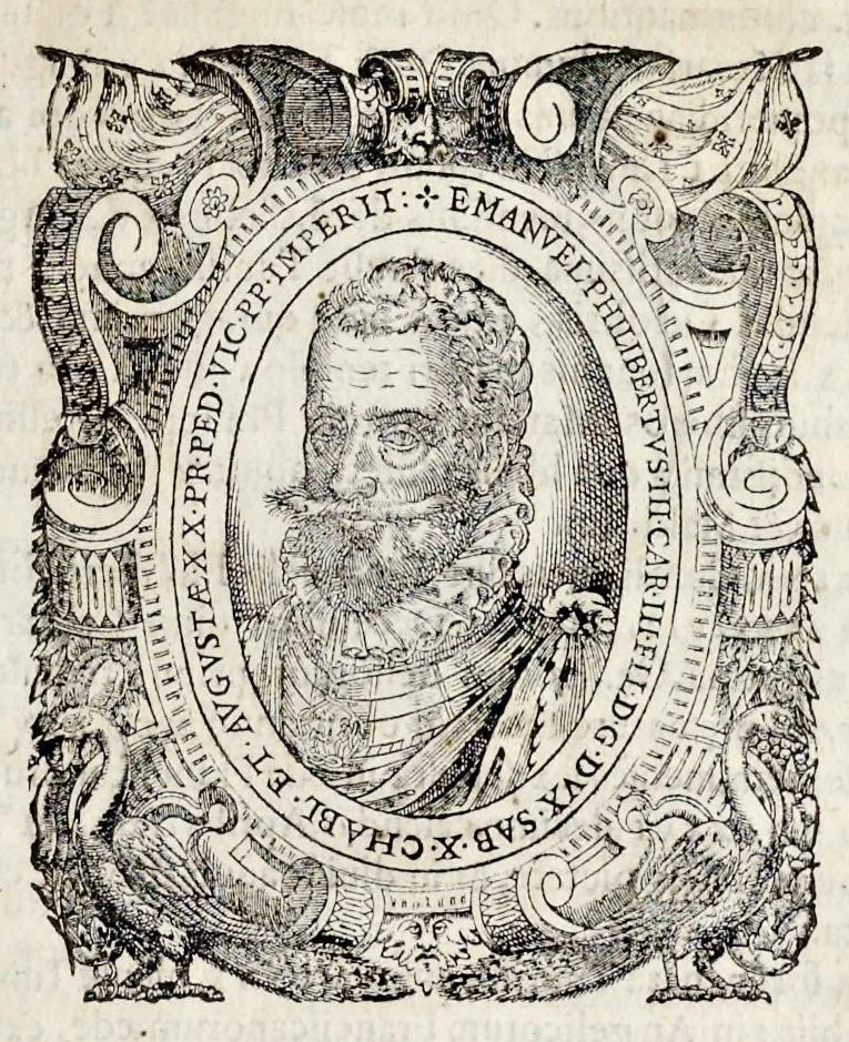 An illustration from Inclytorvm Saxoniae Sabavdiaeq. principvm arbor gentilitia, 1581, leaf 92