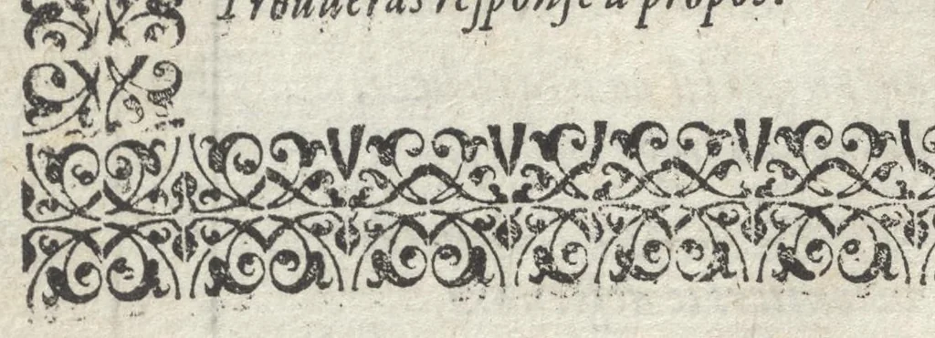 An illustration from Le plaisant iev dv dodechedron de fortune : non moins recreatif, que subtil & ingenieux : renouuellé & changé de sa premiere edition, 1581, leaf 23