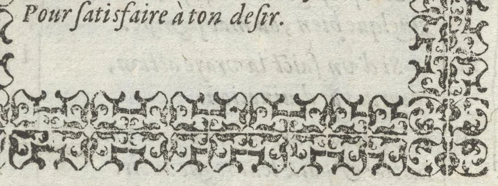 An illustration from Le plaisant iev dv dodechedron de fortune : non moins recreatif, que subtil & ingenieux : renouuellé & changé de sa premiere edition, 1581, leaf 37