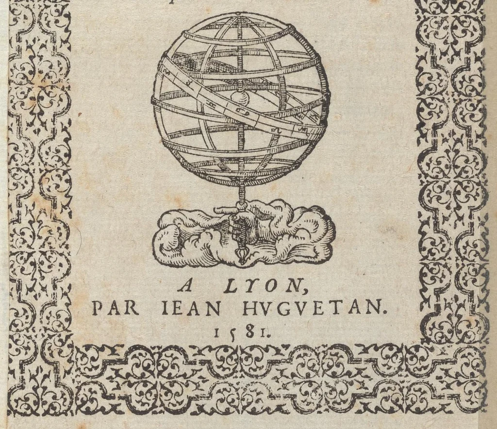 An illustration from Le plaisant iev dv dodechedron de fortune : non moins recreatif, que subtil & ingenieux : renouuellé & changé de sa premiere edition, 1581, leaf 4