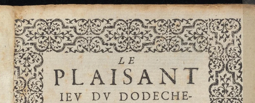 An illustration from Le plaisant iev dv dodechedron de fortune : non moins recreatif, que subtil & ingenieux : renouuellé & changé de sa premiere edition, 1581, leaf 4