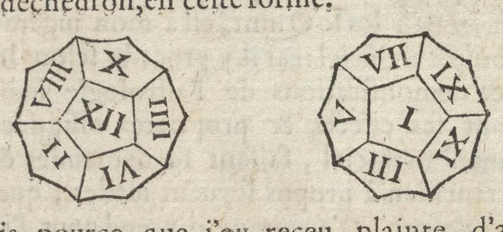 An illustration from Le plaisant iev dv dodechedron de fortune : non moins recreatif, que subtil & ingenieux : renouuellé & changé de sa premiere edition, 1581, leaf 7