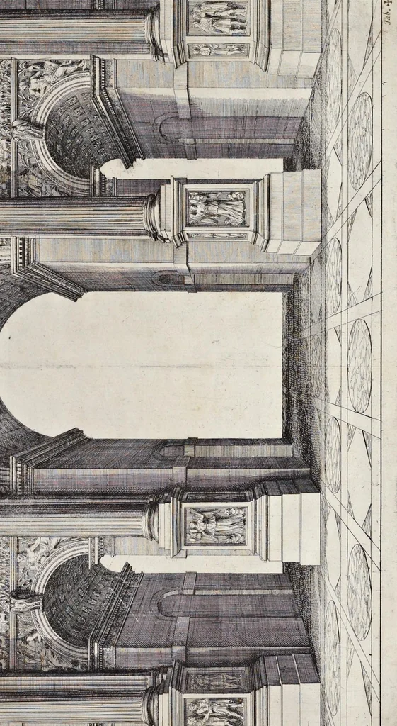 An illustration from Arcus L. Septimii Seueri Aug. anaglypha : cum explicatione Iosephi Mariæ Suaresii, episcopi olim Vasionensis, 1676, leaf 10