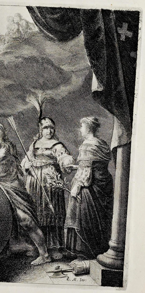 An illustration from Medicea hospes, sive Descriptio pvblicæ gratvlationis : qua Serenissimam, Augustissimamque reginam, Mariam de Medicis, excepit Senatvs popvlvsqve Amstelodamensis, 1638, leaf 108