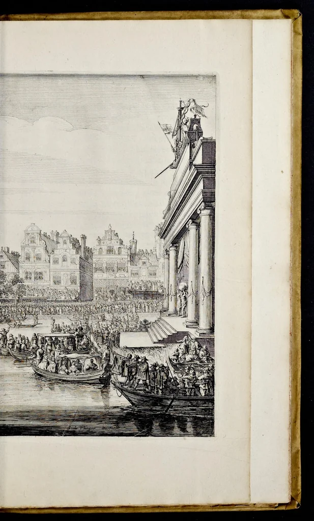 An illustration from Medicea hospes, sive Descriptio pvblicæ gratvlationis : qua Serenissimam, Augustissimamque reginam, Mariam de Medicis, excepit Senatvs popvlvsqve Amstelodamensis, 1638, leaf 118