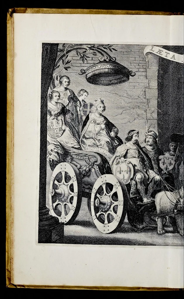 An illustration from Medicea hospes, sive Descriptio pvblicæ gratvlationis : qua Serenissimam, Augustissimamque reginam, Mariam de Medicis, excepit Senatvs popvlvsqve Amstelodamensis, 1638, leaf 49