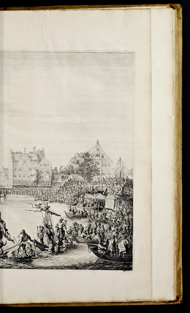 An illustration from Medicea hospes, sive Descriptio pvblicæ gratvlationis : qua Serenissimam, Augustissimamque reginam, Mariam de Medicis, excepit Senatvs popvlvsqve Amstelodamensis, 1638, leaf 76