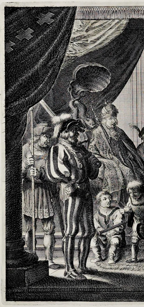 An illustration from Medicea hospes, sive Descriptio pvblicæ gratvlationis : qua Serenissimam, Augustissimamque reginam, Mariam de Medicis, excepit Senatvs popvlvsqve Amstelodamensis, 1638, leaf 83