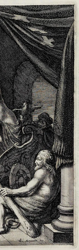 An illustration from Medicea hospes, sive Descriptio pvblicæ gratvlationis : qua Serenissimam, Augustissimamque reginam, Mariam de Medicis, excepit Senatvs popvlvsqve Amstelodamensis, 1638, leaf 94