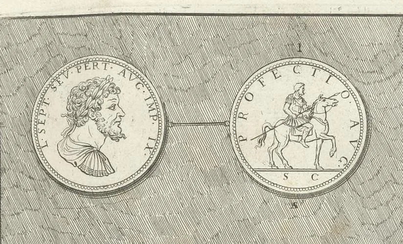 An illustration from Veteres arcus Augustorum triumphis insignes, ex reliquiis quae Romae adhuc supersunt : cum imaginibus triumphalibus restituti, 1690, leaf 34