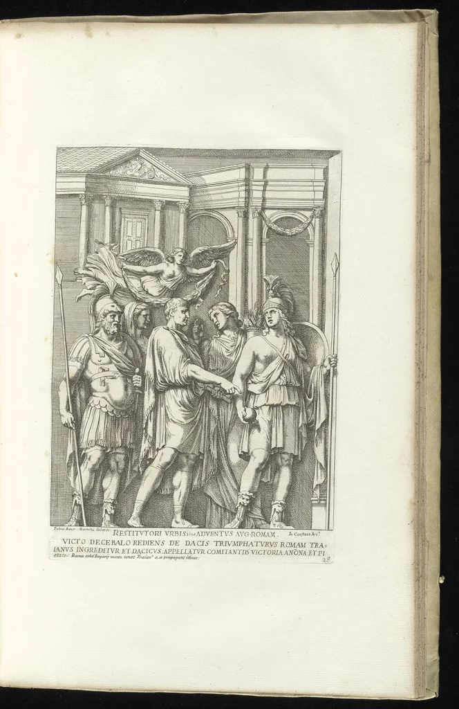 An illustration from Veteres arcus Augustorum triumphis insignes, ex reliquiis quae Romae adhuc supersunt : cum imaginibus triumphalibus restituti, 1690, leaf 62