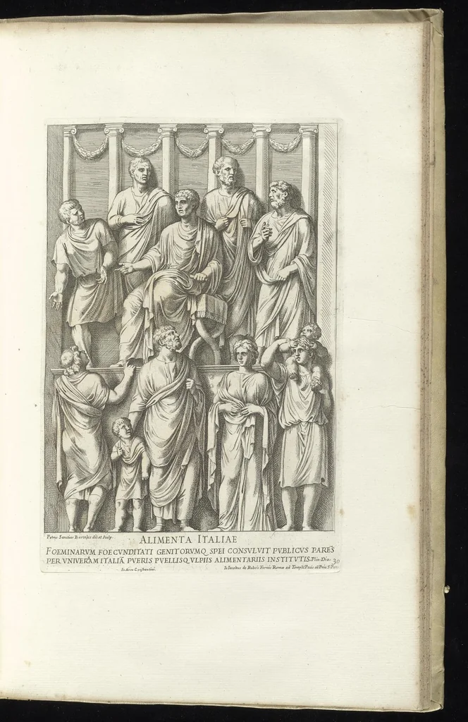 An illustration from Veteres arcus Augustorum triumphis insignes, ex reliquiis quae Romae adhuc supersunt : cum imaginibus triumphalibus restituti, 1690, leaf 66