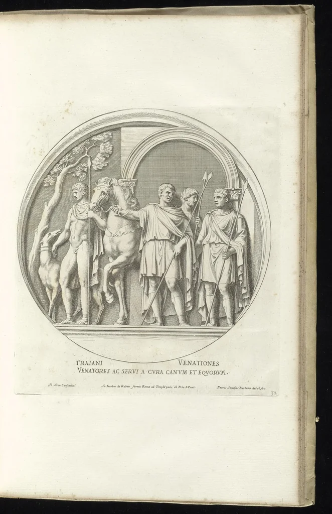 An illustration from Veteres arcus Augustorum triumphis insignes, ex reliquiis quae Romae adhuc supersunt : cum imaginibus triumphalibus restituti, 1690, leaf 70