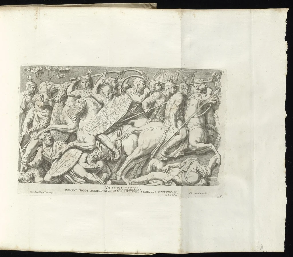 An illustration from Veteres arcus Augustorum triumphis insignes, ex reliquiis quae Romae adhuc supersunt : cum imaginibus triumphalibus restituti, 1690, leaf 90
