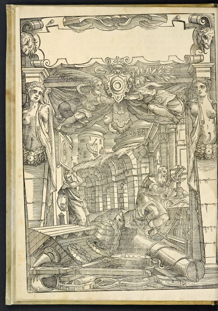 An illustration from I dieci libri dell'architettvra, 1556, leaf 11