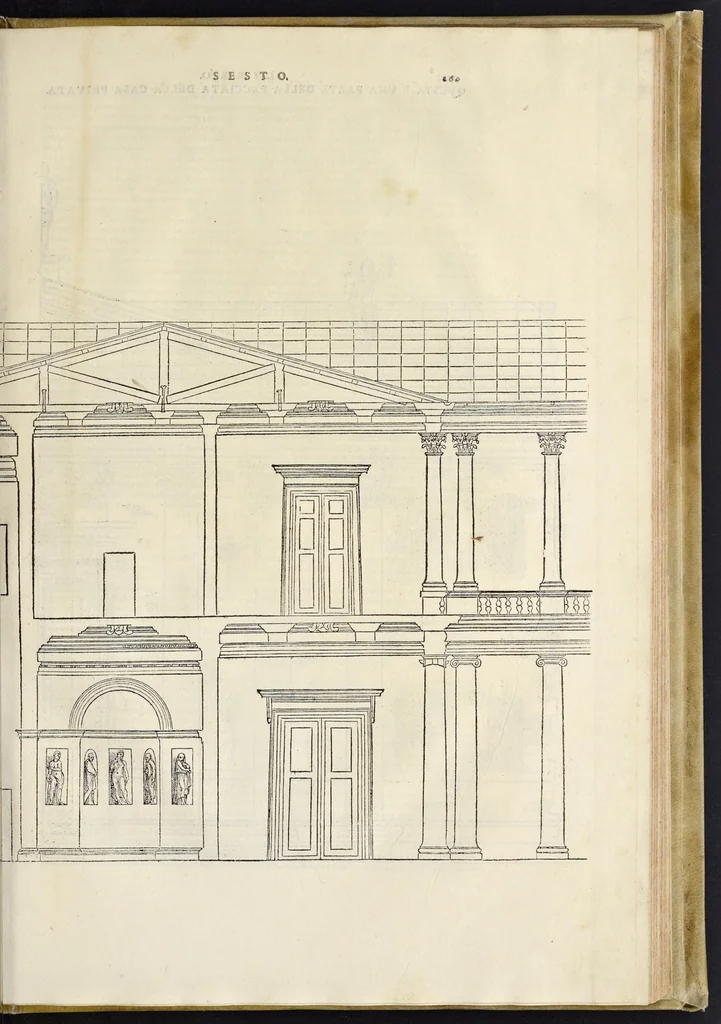An illustration from I dieci libri dell'architettvra, 1556, leaf 194