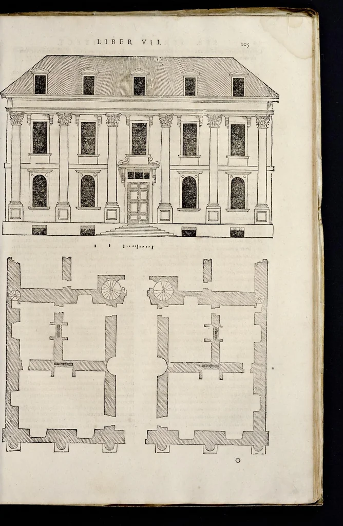 An illustration from Sebastiani Serlii Bononiensis Architectvræ liber septimvs = Il settimo libro d'architettura, 1575, leaf 120