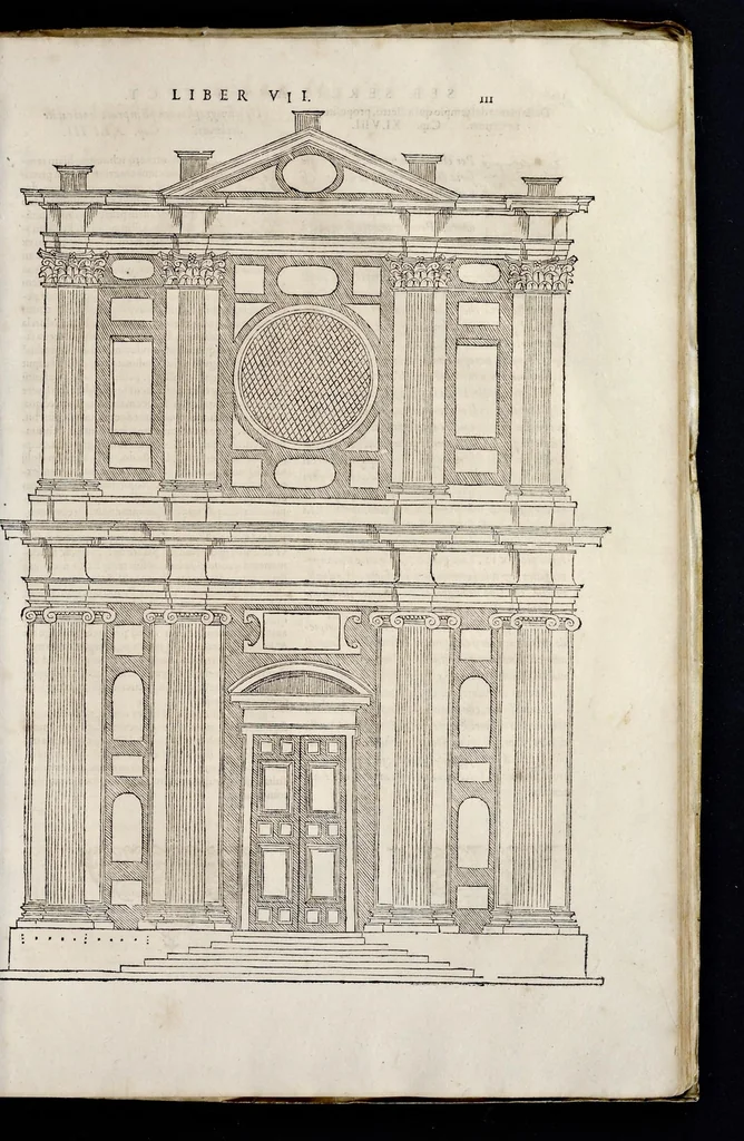 An illustration from Sebastiani Serlii Bononiensis Architectvræ liber septimvs = Il settimo libro d'architettura, 1575, leaf 126