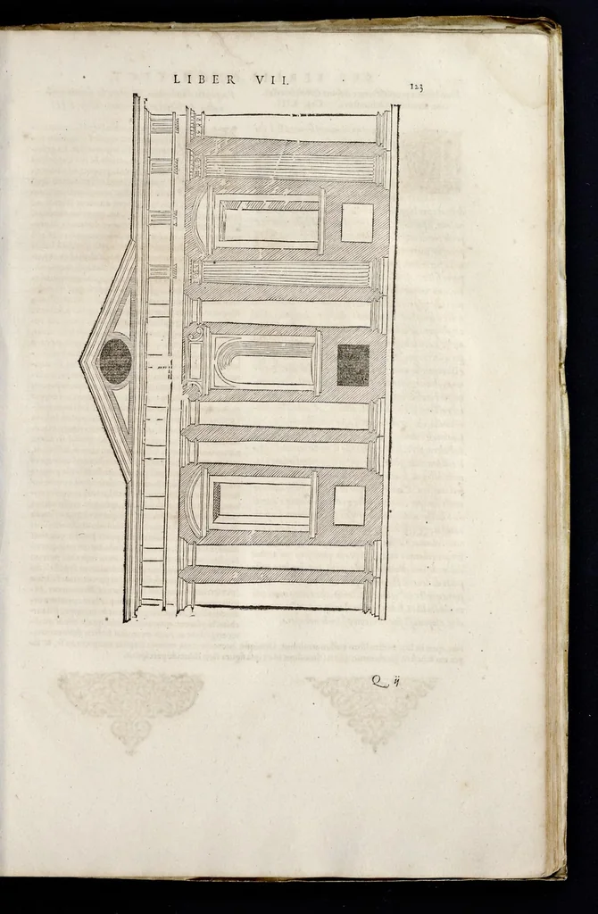 An illustration from Sebastiani Serlii Bononiensis Architectvræ liber septimvs = Il settimo libro d'architettura, 1575, leaf 138