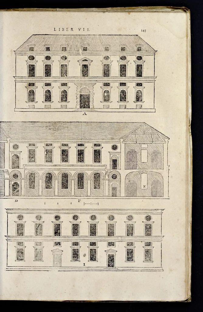 An illustration from Sebastiani Serlii Bononiensis Architectvræ liber septimvs = Il settimo libro d'architettura, 1575, leaf 158