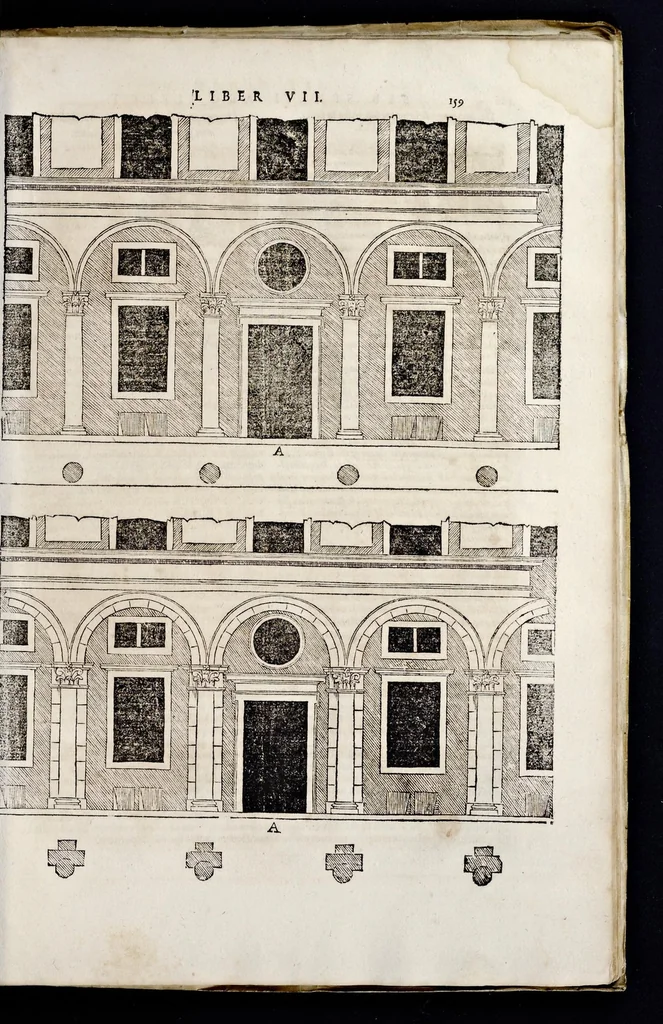 An illustration from Sebastiani Serlii Bononiensis Architectvræ liber septimvs = Il settimo libro d'architettura, 1575, leaf 174