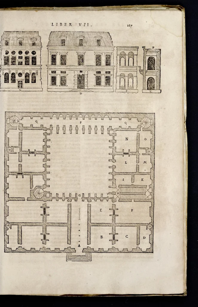 An illustration from Sebastiani Serlii Bononiensis Architectvræ liber septimvs = Il settimo libro d'architettura, 1575, leaf 182