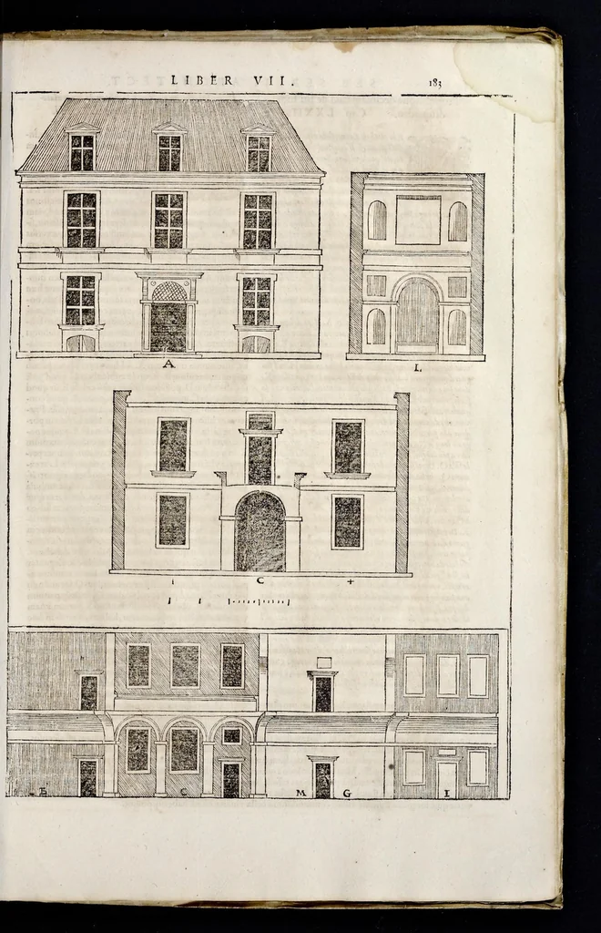 An illustration from Sebastiani Serlii Bononiensis Architectvræ liber septimvs = Il settimo libro d'architettura, 1575, leaf 198