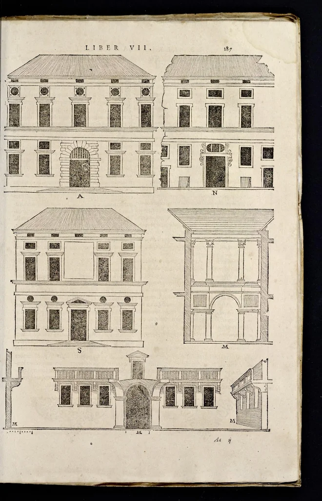 An illustration from Sebastiani Serlii Bononiensis Architectvræ liber septimvs = Il settimo libro d'architettura, 1575, leaf 202