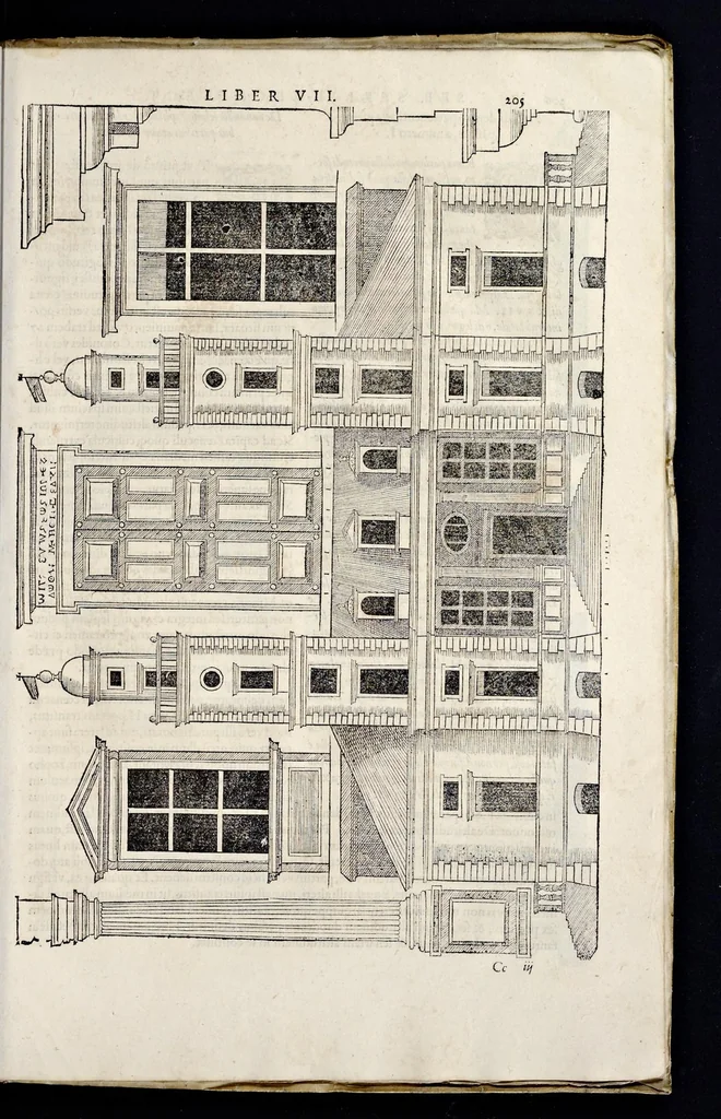 An illustration from Sebastiani Serlii Bononiensis Architectvræ liber septimvs = Il settimo libro d'architettura, 1575, leaf 220