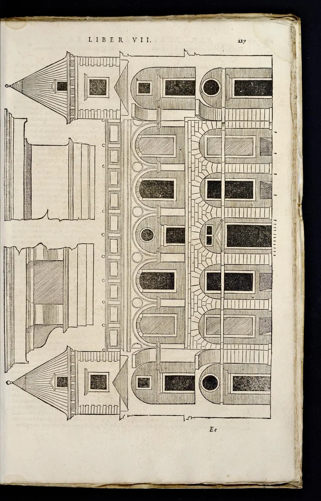 An illustration from Sebastiani Serlii Bononiensis Architectvræ liber septimvs = Il settimo libro d'architettura, 1575, leaf 232
