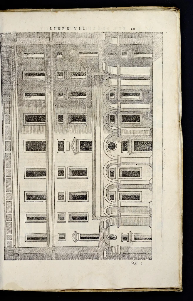 An illustration from Sebastiani Serlii Bononiensis Architectvræ liber septimvs = Il settimo libro d'architettura, 1575, leaf 250