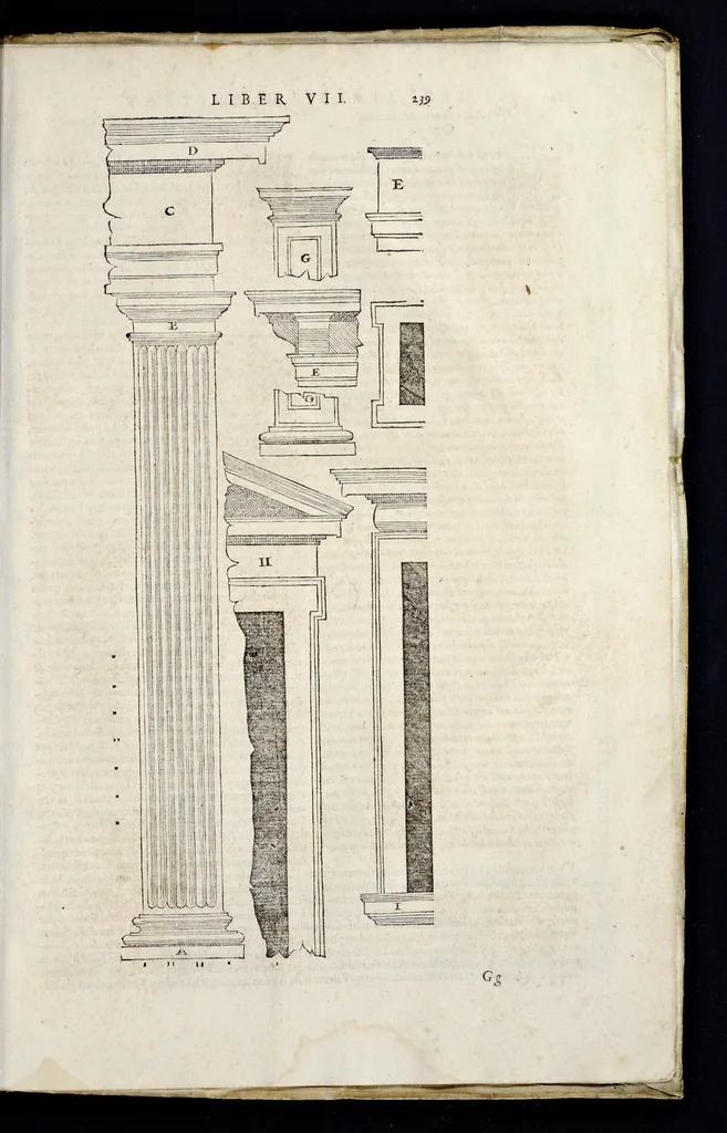 An illustration from Sebastiani Serlii Bononiensis Architectvræ liber septimvs = Il settimo libro d'architettura, 1575, leaf 254