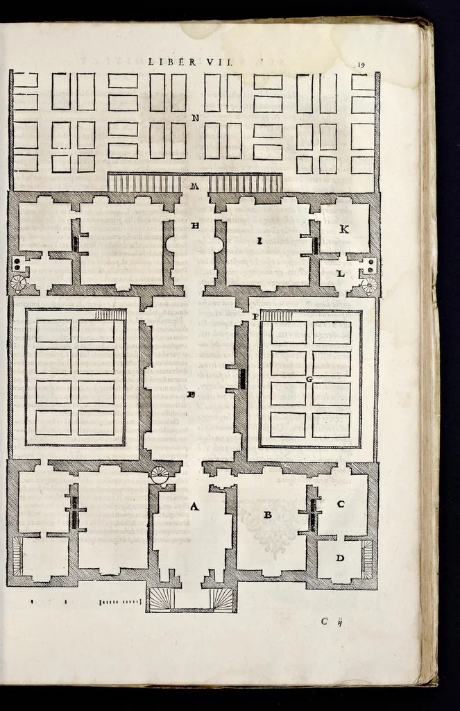 An illustration from Sebastiani Serlii Bononiensis Architectvræ liber septimvs = Il settimo libro d'architettura, 1575, leaf 34