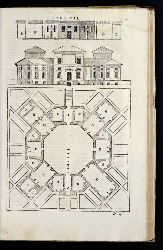 An illustration from Sebastiani Serlii Bononiensis Architectvræ liber septimvs = Il settimo libro d'architettura, 1575, leaf 44