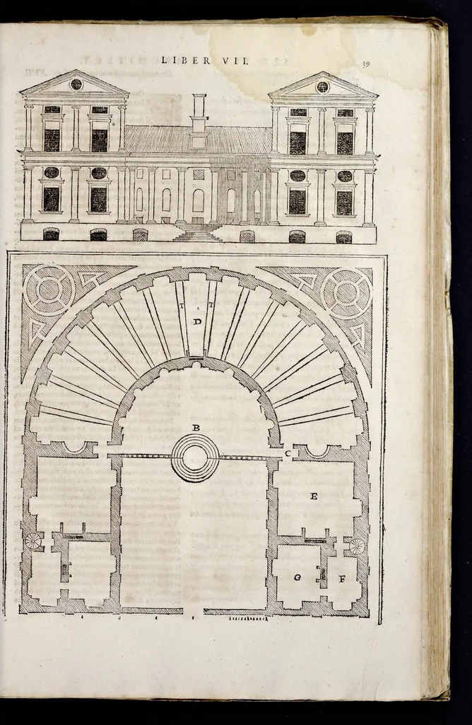 An illustration from Sebastiani Serlii Bononiensis Architectvræ liber septimvs = Il settimo libro d'architettura, 1575, leaf 54